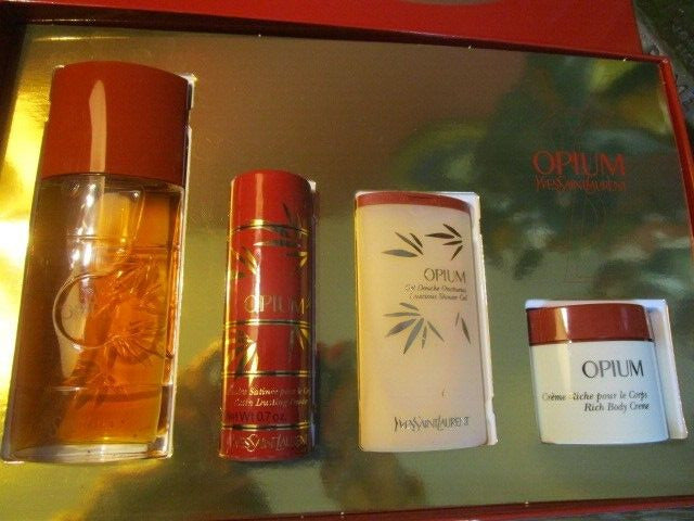 Yves St Laurent Opium perfume set 4 pcs new in box