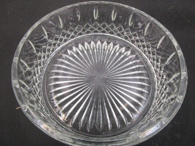 American Brilliant USA crystal cut round trinket candy dish [a5]